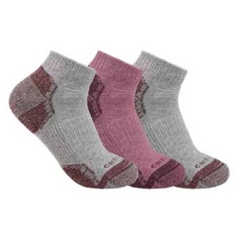 Carhartt® Women's Midweight Cotton Blend Low Cut Sock - 3 Pack