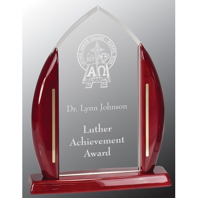 9 3/4" Clear Arch Cathedral Acrylic Award