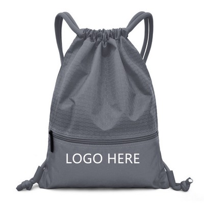 Sport Gym Sack Drawstring Backpack Bag