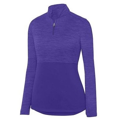 Augusta® Women's Shadow Tonal Heather 1/4 Zip Pullover Shirt