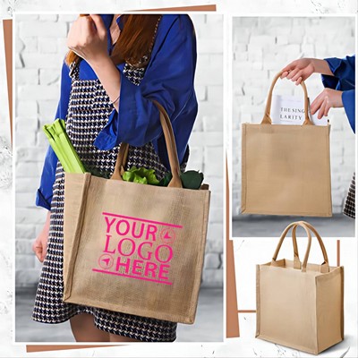 Small Jute Tote Bag