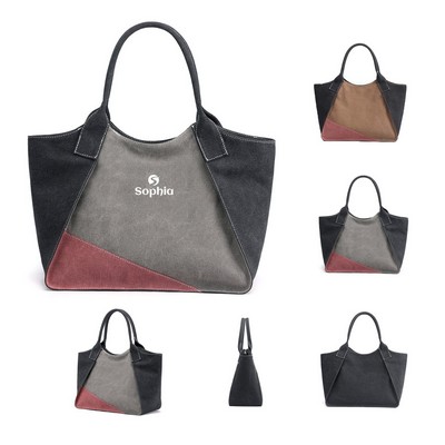 Women Canvas Shoulder Tote Bag