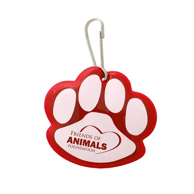 Paw Shaped Reflective Pet Tag