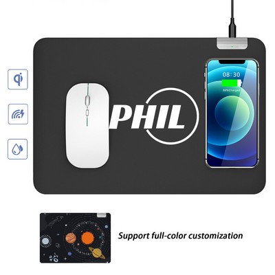 Mouse Pad with Wireless Charger