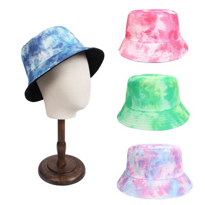 Tie Dyed Cotton Summer Beach Sun Hat