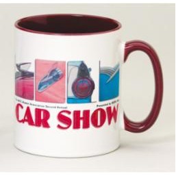 11 Oz. Two Tone Red Sublimated Mug