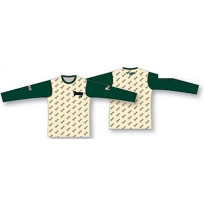 Sublimated 3/4 Sleeve Baseball Jersey w/Contrast Sleeves