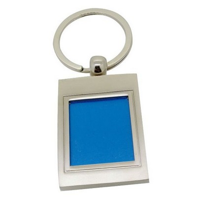 Rectangle Metal Photo Frame Keychain