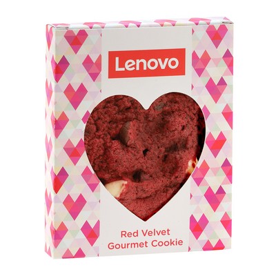 One Cute Cookie in Window Box - Red Velvet