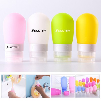 1.28 OZ Silicone Travel Split Bottles, Travel Size Bottles for Shampoo,Conditioner,Lotion,Toiletries