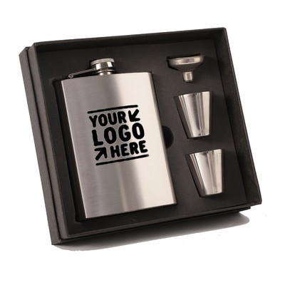 8Oz Portable Stainless Steel Wine Whiskey Flask