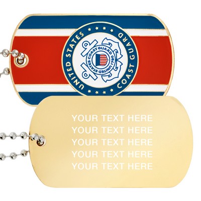 Officially Licensed Engravable U.S. Coast Guard Dog Tag