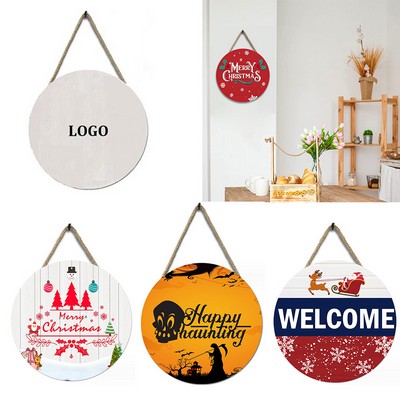 Hanging Wood Signs Decoration