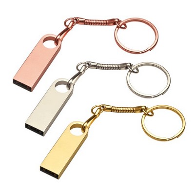 Metal USB Flash Drive w/ Key Chains / Rings