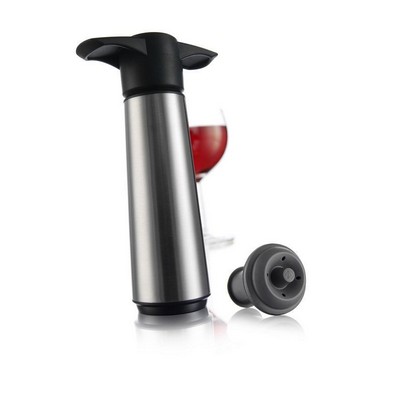 Vacu Vin Stainless Steel Wine Saver w/Stopper