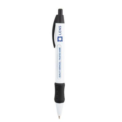 Click-Action Ballpoint Pen w/Message Window Pen