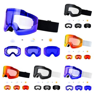 Magnetic Winter Sports Ski Goggles