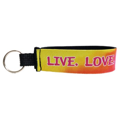 Elite Full Color Dye Sublimation Neoprene Wristband Key Tag - 8" x 1"