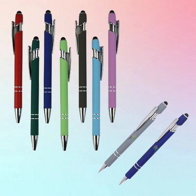 Smooth Metal Ballpoint Pen with Dual Rings