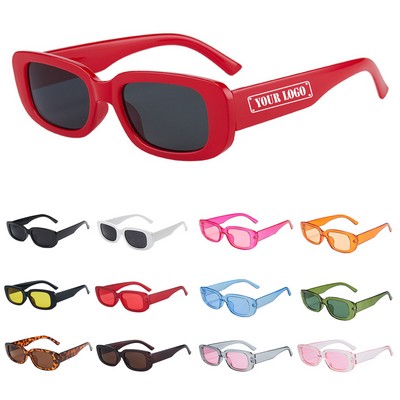 Retro Fashion Rectangle Unisex Sunglasses