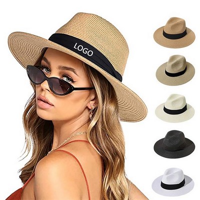 Wide Brim Straw Panama Hat