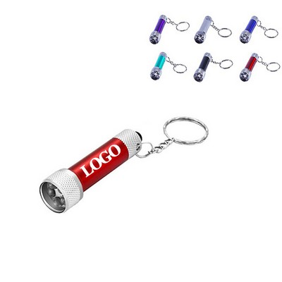 Portable Mini 5 Bulbs Led Flashlight Keychain