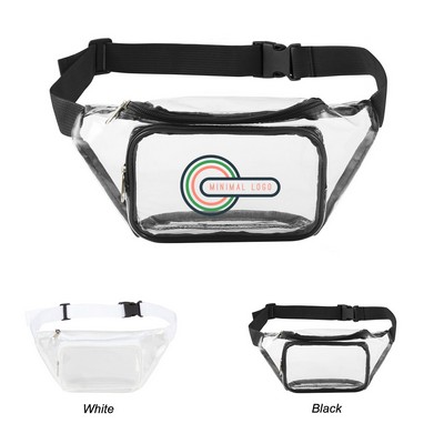 2 Pockets Clear Fanny Pack