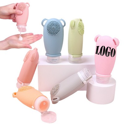 TSA-Approved Silicone Cosmetic Containers for Travel