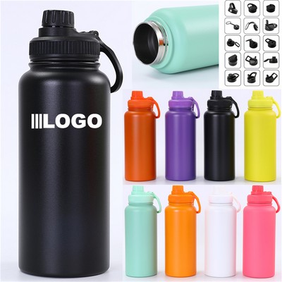 32oz Double Wall Insulated Stainless Steel Water Bottles