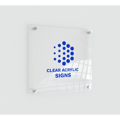 Clear Acrylic Sign (1ft x 1ft/Sqft)