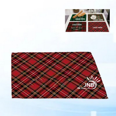 Plaid Table Mats for Dinner and Special Occasions