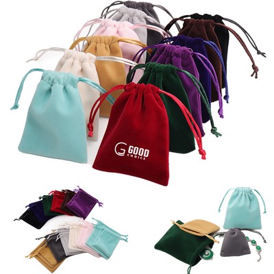 Velvet Jewelry Drawstring Pouches