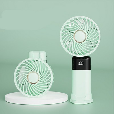 Custom Mini Portable Electric Fan with LED Display