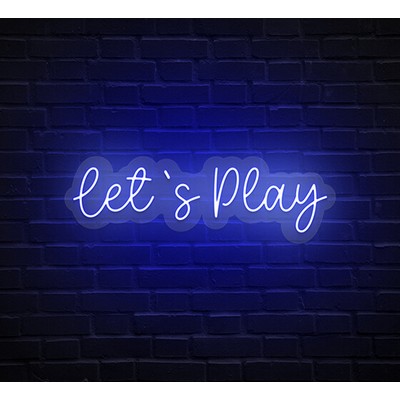 Let's Play Neon Sign