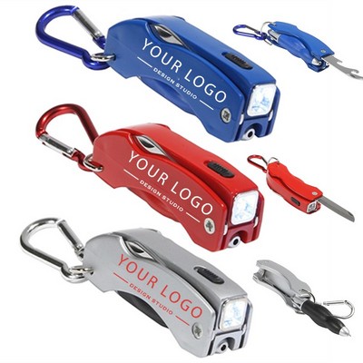 4-in-1 The Everything Tool with Carabiner Keychain