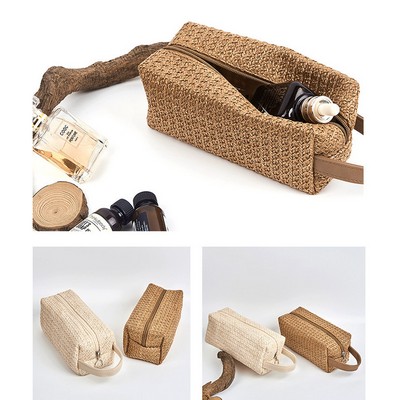 Straw Cosmetic Bag