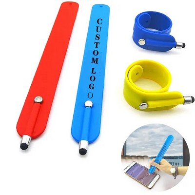 Silicone bracelet / universal touch screen stylus