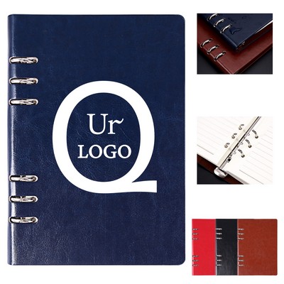 B5 Pu Leather Cover 200 Pages Refillable Writing Notebook