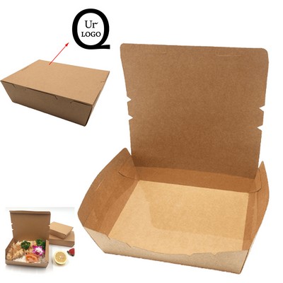 Disposable Kraft Paper Food Take Out Boxes