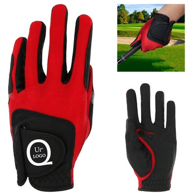 Men'S Wear-Resistant Pu Golf Gloves