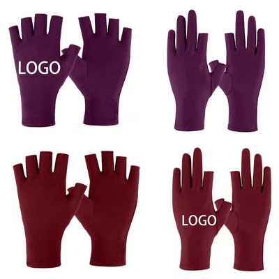 Professional UPF 50+ Uv Hand Protection Gloves for Nails