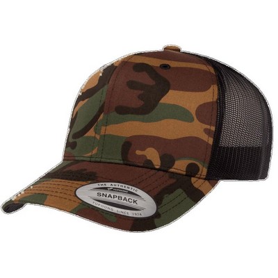 YP Classics® Yupoong Camo Retro Trucker Cap w/Mesh