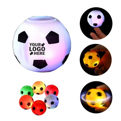 LED Light Up Soccer Ball Fidget Spinners Glowing Football