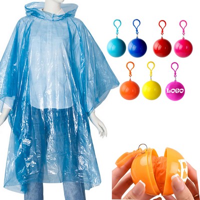 Portable Raincoat w/Disposable Poncho Balls