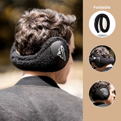 Men's Foldable Ear Muffs Faux Fur Winter Earmuffs Fluffy Ear Warmers Cute Ear Covers