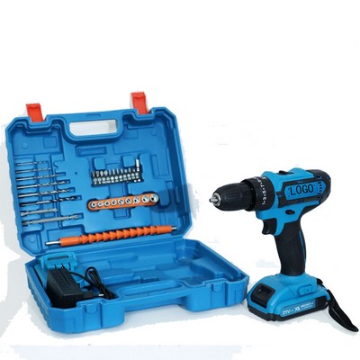 Multifunctional Household 21V Lithium Battery Charging Drill Tool Set