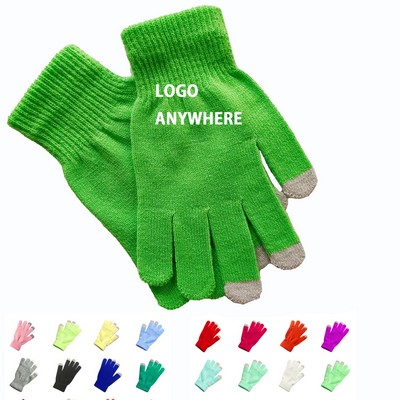 Touchscreen Gloves Stretch Knitted Texting Gloves