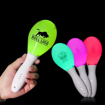 Flashing LED Maraca Music Hand Shakers