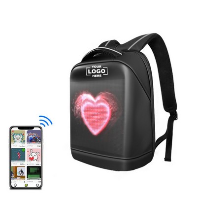 Smart App-Controlled LED Display Backpack