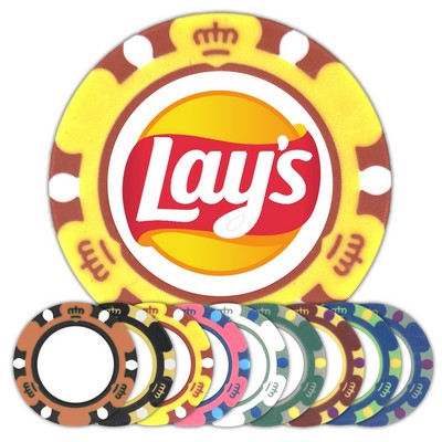 14 gram Clay Monte Carlo Poker Chips (Full Color Laminated Decals)